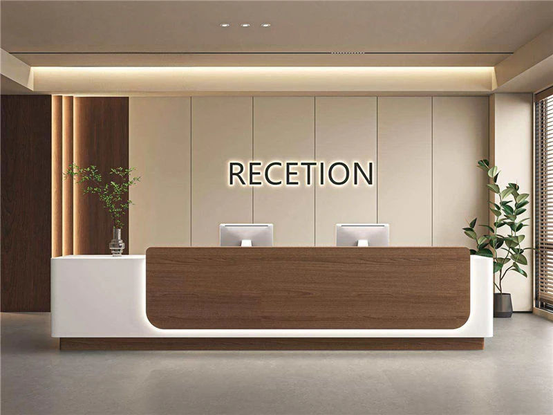 Bureau de r&eacute;ception haut bon march&eacute; | Comptoir de r&eacute;ceptionniste moderne