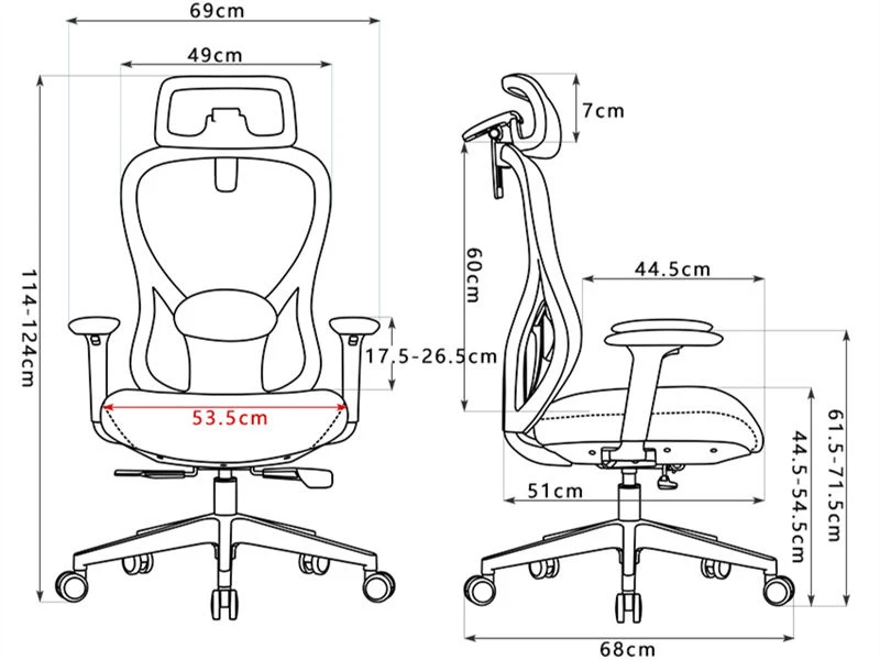 Chaises de bureau modernes de haute technologie | Fauteuil de direction contemporain