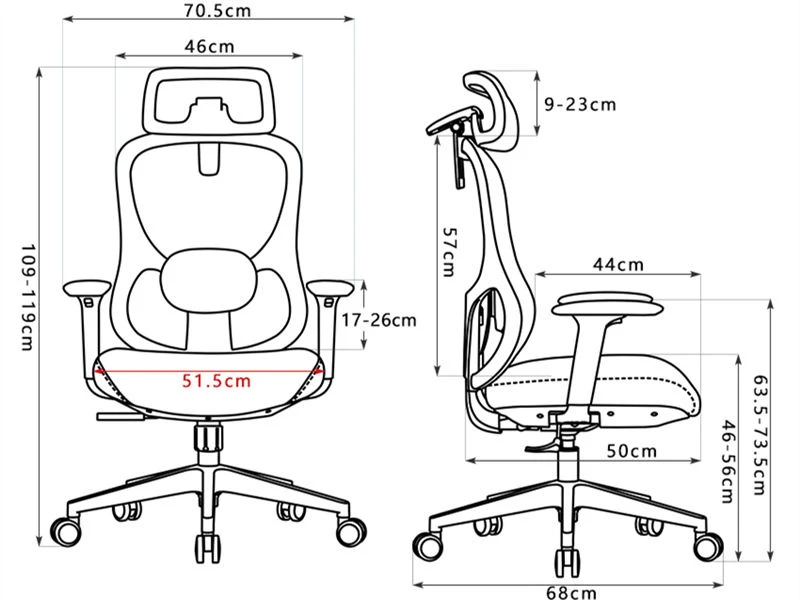 Chaise de bureau de luxe &agrave; dossier haut | Chaises de bureau de direction Nouveau