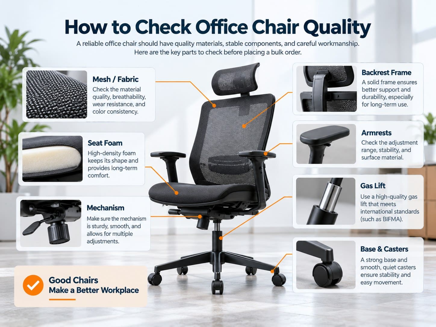 Comment trouver un fournisseur fiable de chaises de bureau B2B en Asie ? 