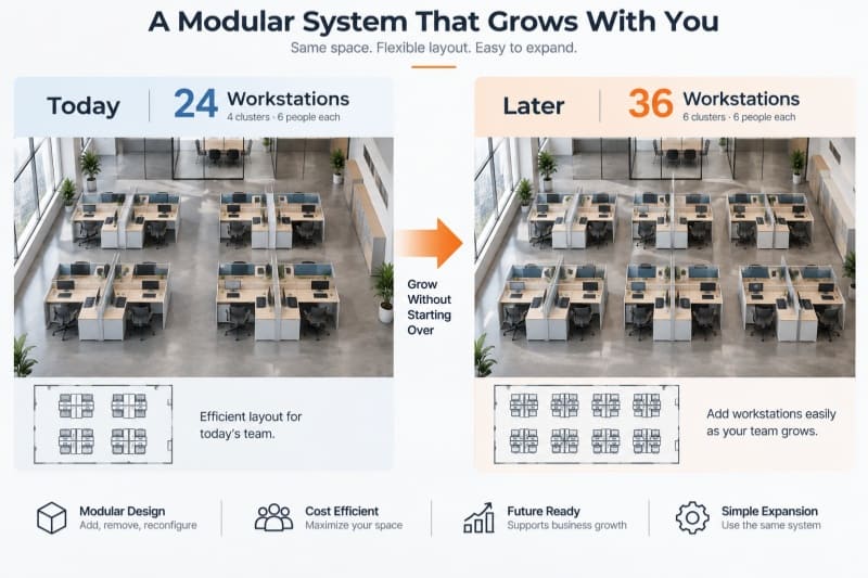 Quelles sont les principales marques de bureaux pour les intérieurs modulaires ?